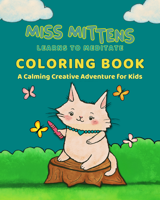 Miss Mittens Learns to Meditate Coloring Book